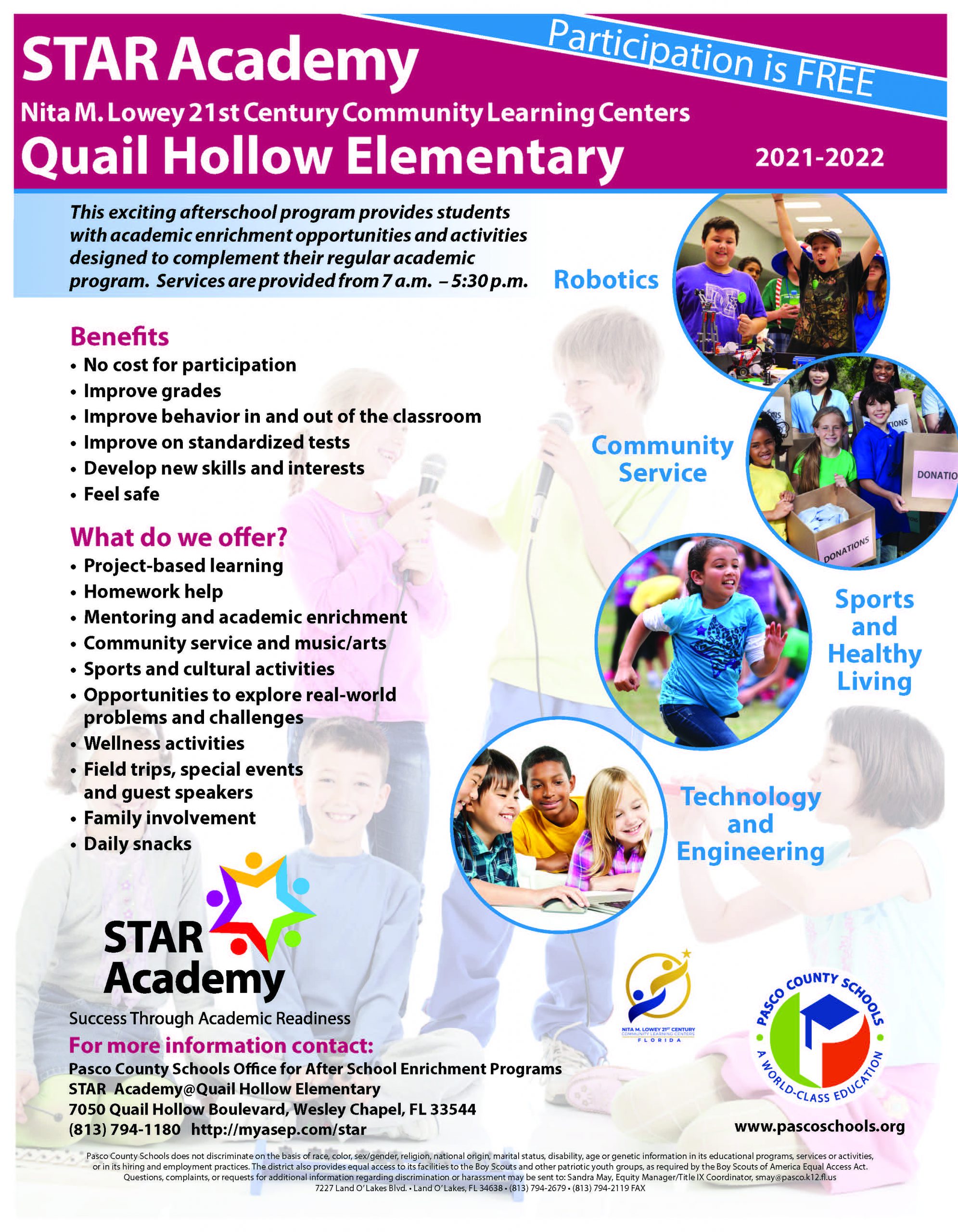 PLACE STAR Academy Flyer 2021-Quail Hollow